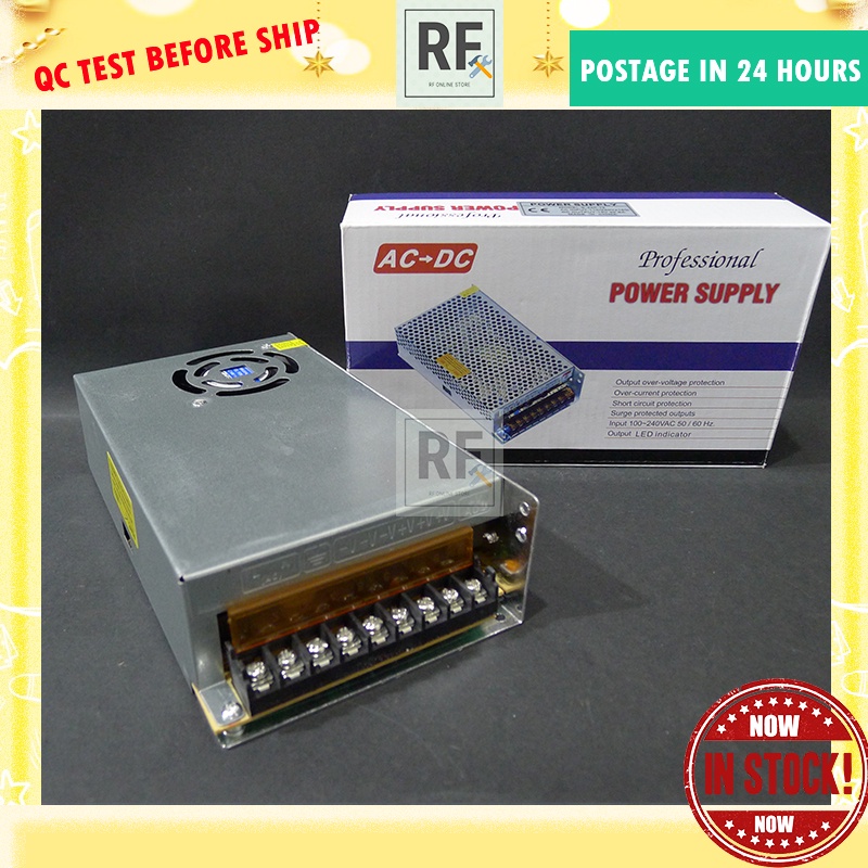 AC 110V/220V To DC 12V 5A 60W Switching Power Supply Adapter For LED Strips & More