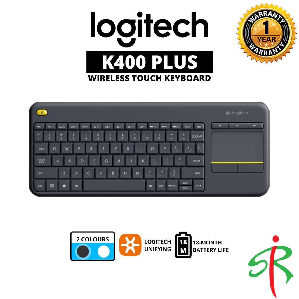 Logitech K400 Plus Wireless Touch Keyboard for PC / TV | Shopee Malaysia