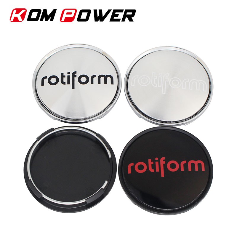 4pcs rotiform wheel hub cap 63/58mm clip rotiform emblem sticker wheel