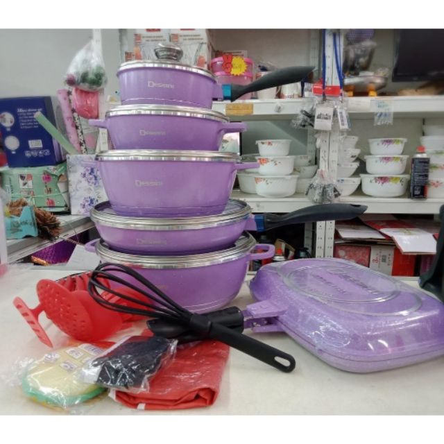 23PCS SET DESSINI IMPERIAL COOKWARE. | Shopee Malaysia