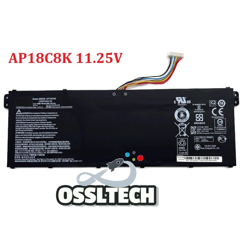 CELLONIC Batterij compatibel met Acer Aspire 5 A515, 5 A517-52, Vero 16 AV16, Chromebook 314 C933T, 315 CB315-1H, Travelmate B1 B118-M, Swift 1 SF114-34, AP18C4K 11,55V 4200mAh