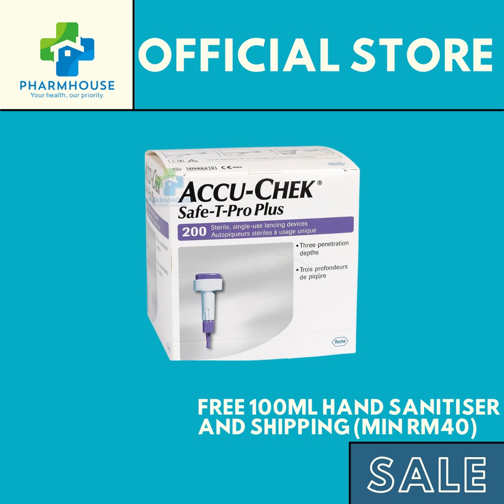 ACCUCHEK SAFETPRO PLUS SINGLEUSE LANCET 1'S Shopee Malaysia