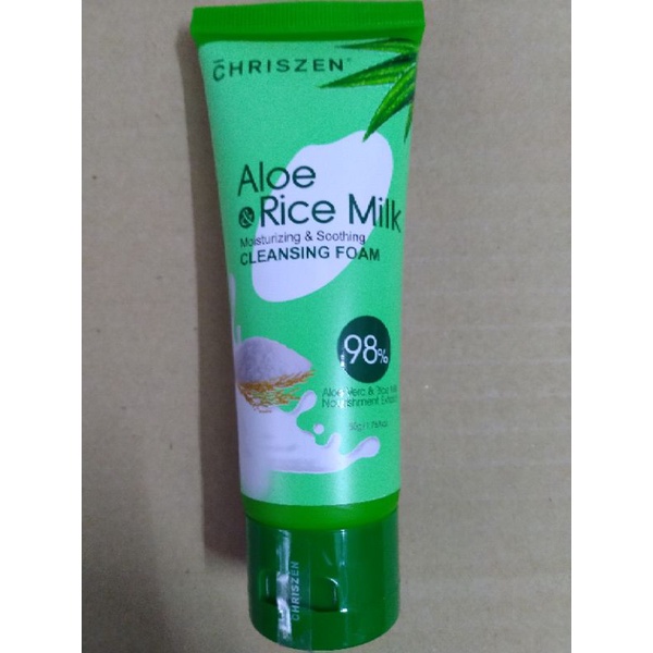 CHRISZEN 98 ALOE VERA & RICE MILK CLEANING FOAM 50G Shopee Malaysia