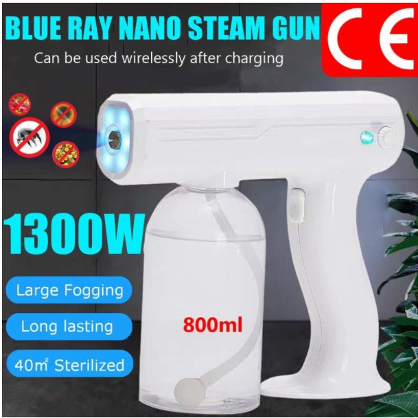 [FREE SHIPPING]wireless fogging machine blue light nano spray gun ...