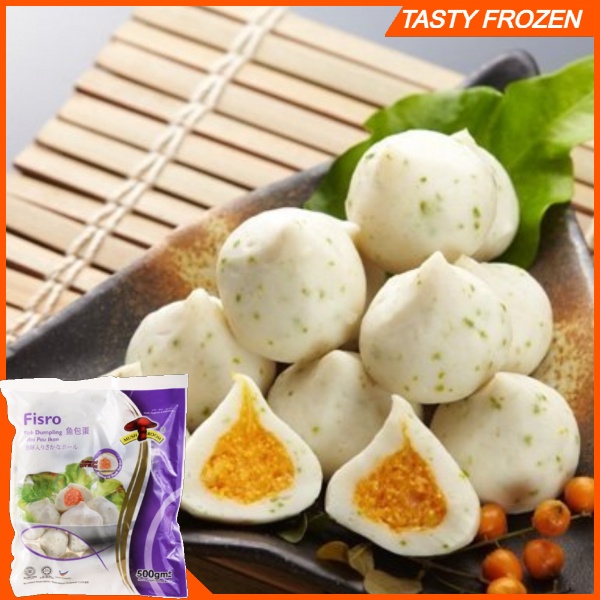 [TASTY FROZEN] Mushroom Fisro Fish Dumpling with Fish Roe 鱼包蛋 500g ...