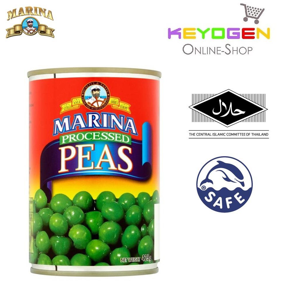 MCO delivery Marina Processed Green Peas 425g READY STOCK | Shopee Malaysia