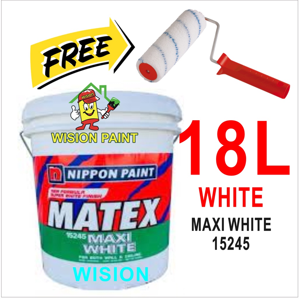 ( PROMOSI ) 18L Nippon Paint Super Matex Emulsion Ceiling & Interior ...