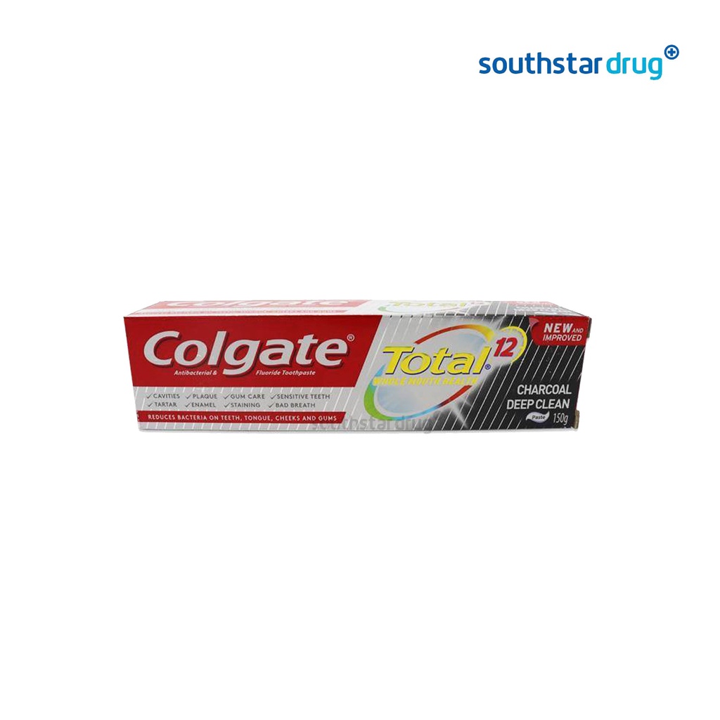 Colgate Tooth Paste Total 12 Charcoal Deep Clean 150 g | Shopee Malaysia