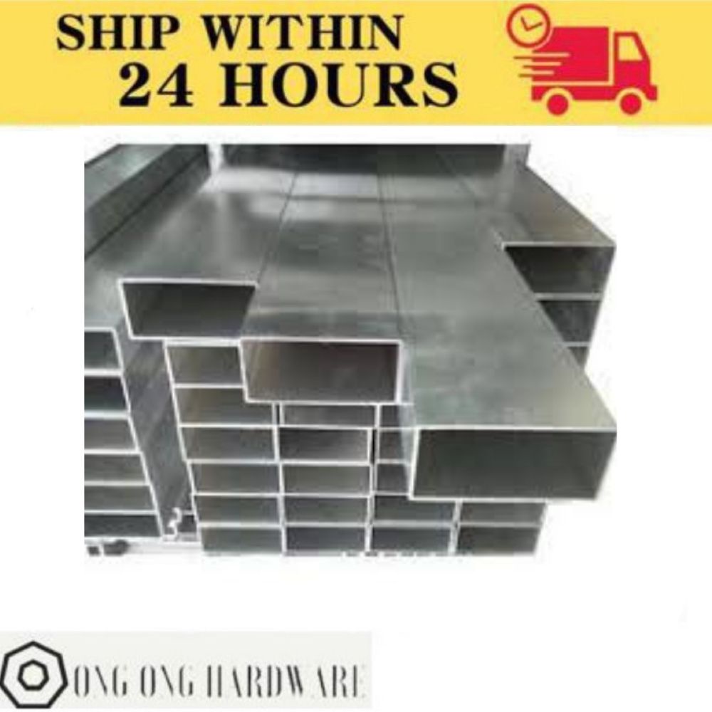 Aluminium Rectangular Hollow Bar / Aluminium Hollow Bar 1"X 2" 【1Feet