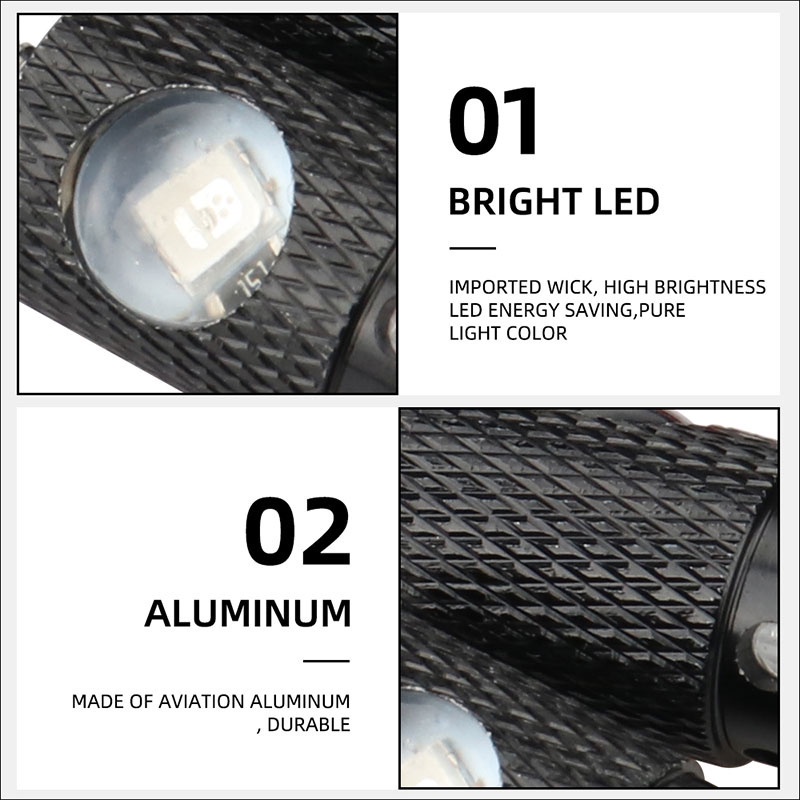 2PCS Motorcycle Led Turn Signal Light License Plate Light Eagle Eye ...