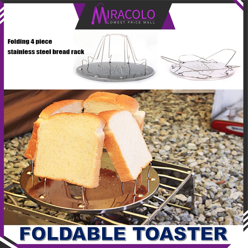 MIRA Camping Grill Bread Toaster Tempat Pembakar Roti Foldable Toaster