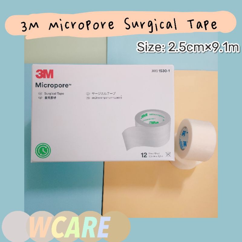 3M Micropore Hypoallergenic Surgical Tape 2.5cm x 9.1m - Dressings, First  Aid