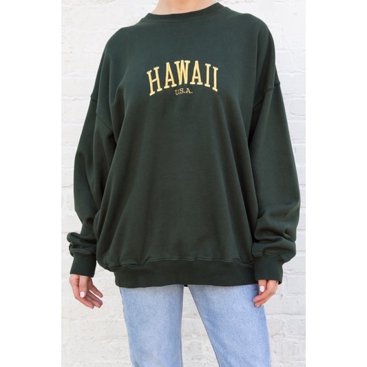 brandy melville hawaii sweatshirt erica ulzzang korean vintage retro  pullover