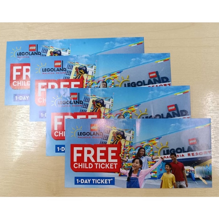 Legoland Kids Go Free 1 Day Entrance Ticket to Theme Park Sea