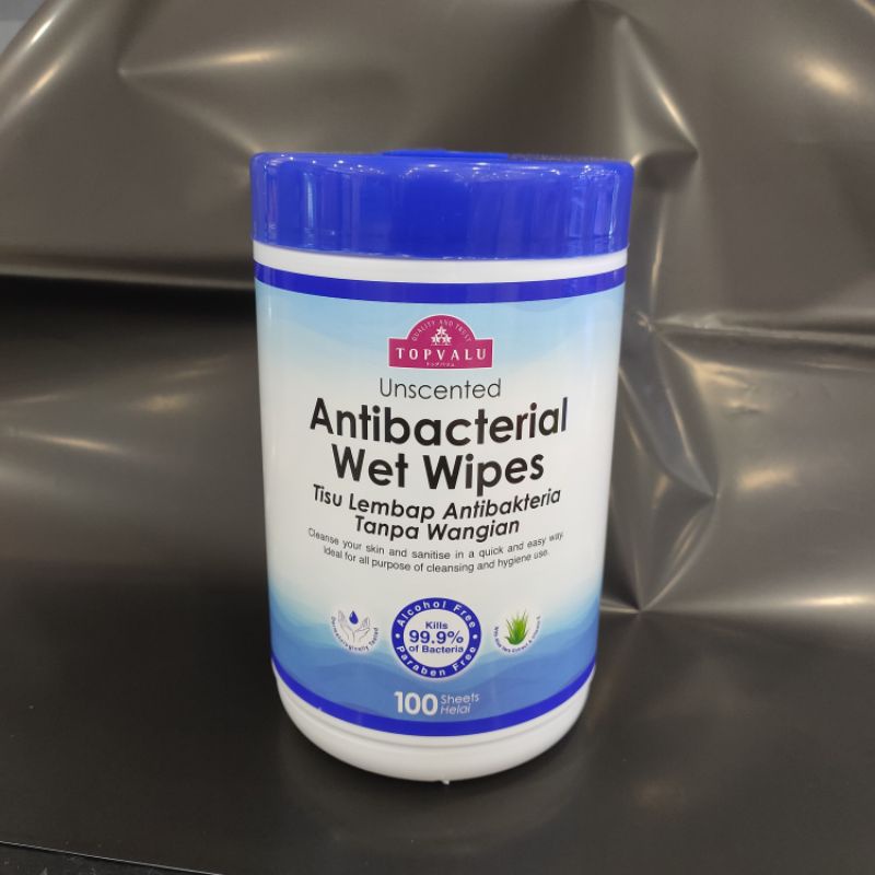 Topvalu Alcohol Wipes & Antibacterial Wet Wipes Shopee Malaysia