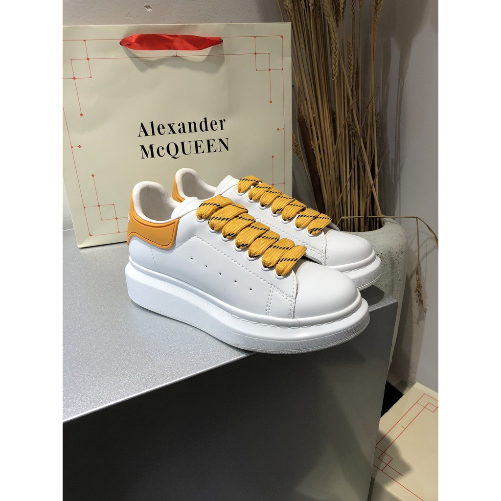 White and yellow alexander mcqueen's sales