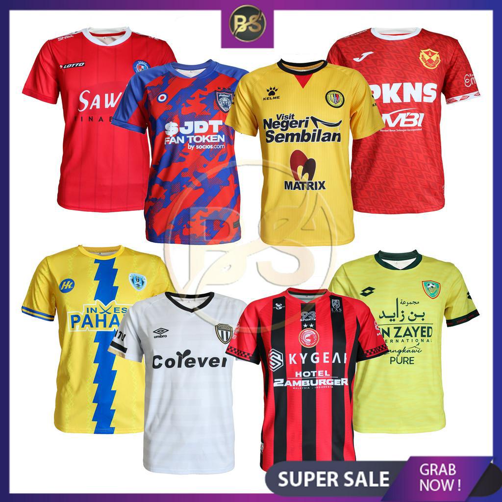 (HARGA MURAH) JERSEY MALAYSIA HOME AWAY FOOTBALL CLUB SHORT SLEEVES