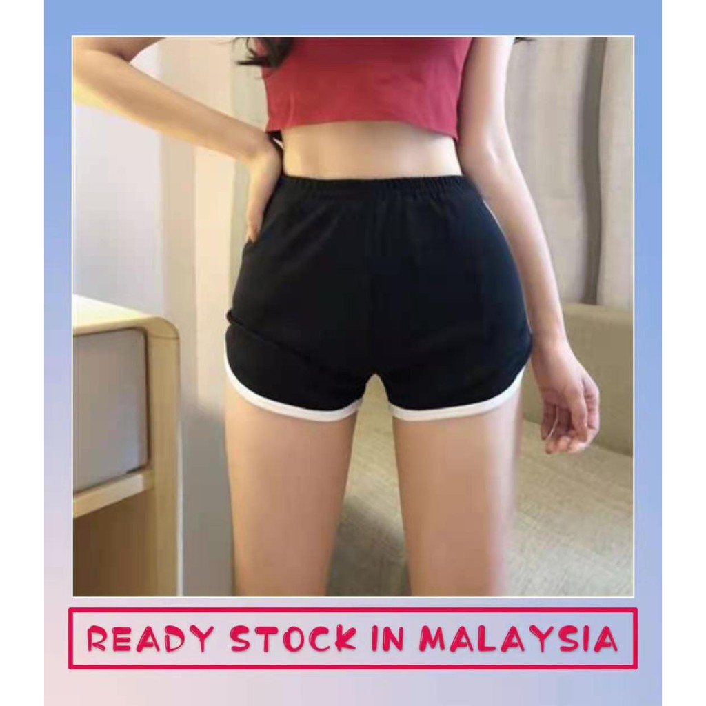 [Hot Sales] Casual Short Pants Workout Elastic Short Pants Running Yoga ...