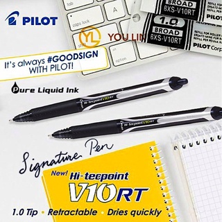 3 x Pilot Hi-Tec-C Slim Knock 0.3mm Retractable Rollerball Gel Pen