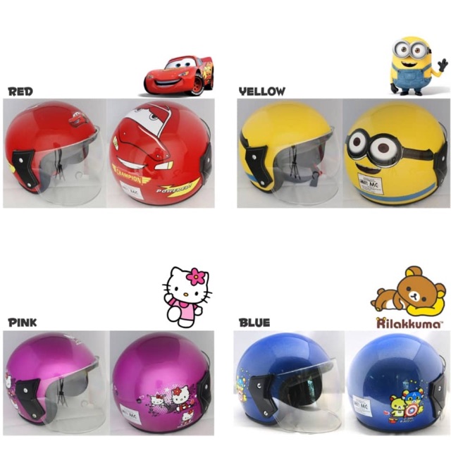 🔥PROMO🔥Kids Helmet Cartoons | Shopee Malaysia