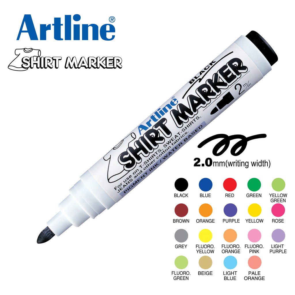 Artline Shirt Marker EKT2 (2.0mm) Shopee Malaysia