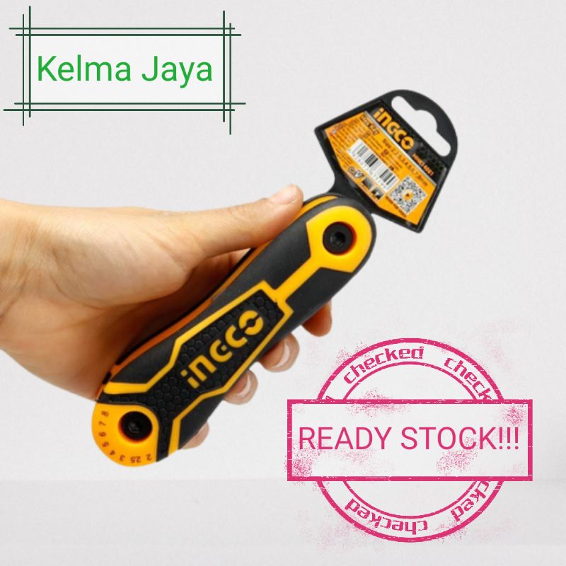 💥READY STOCK!!!💥 INGCO 8 SIZE HEX KEY SET HHK14081 | Shopee Malaysia