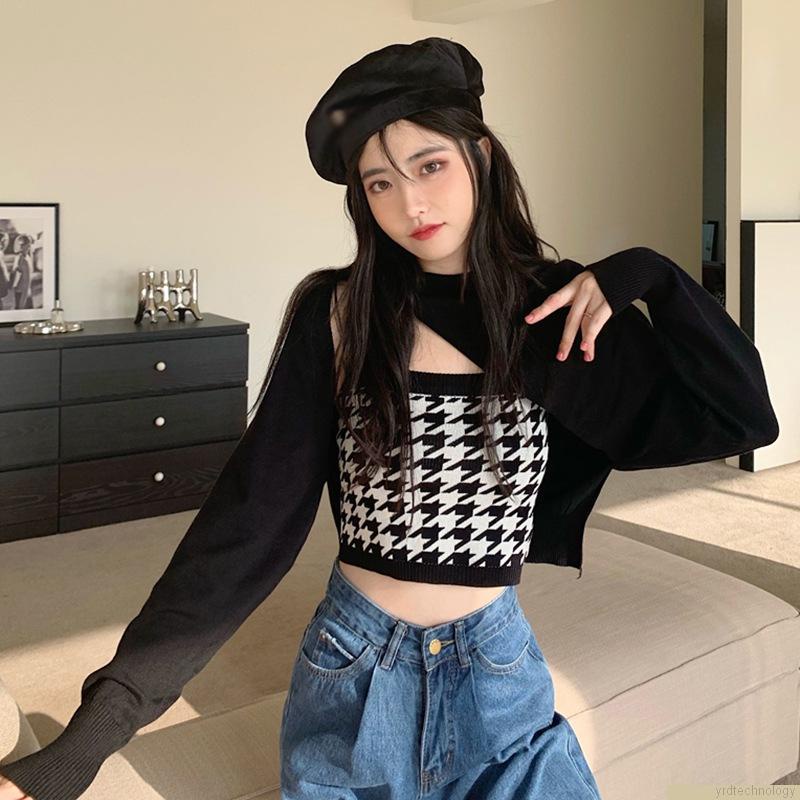 Checkered crop top outfit hotsell