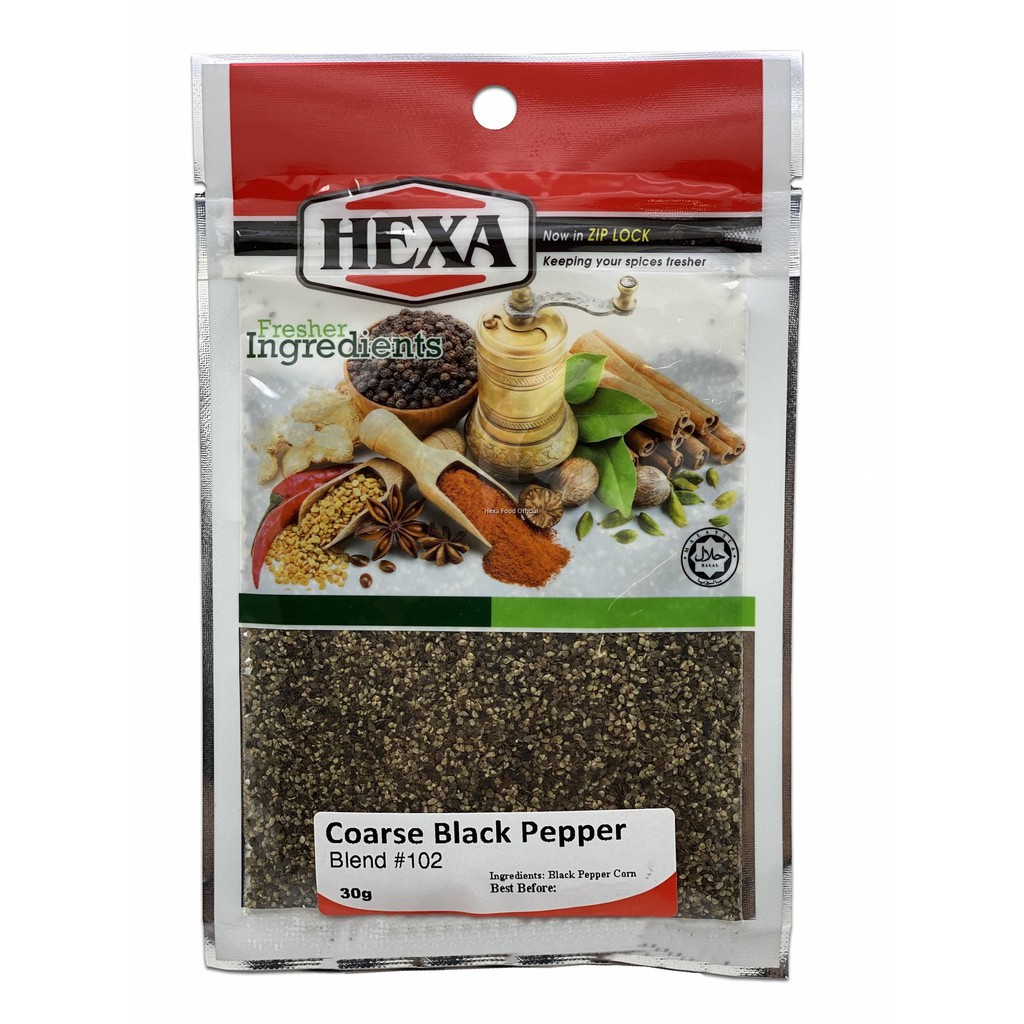 Saxa Black Peppercorn Pepper Grinder 45g is halal suitable