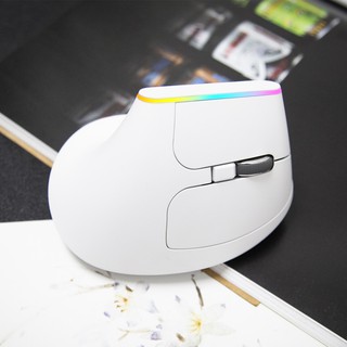 Delux M C Ergonomic Vertical Wireless Mouse Buttons Dpi Optical D Mice With Led Light