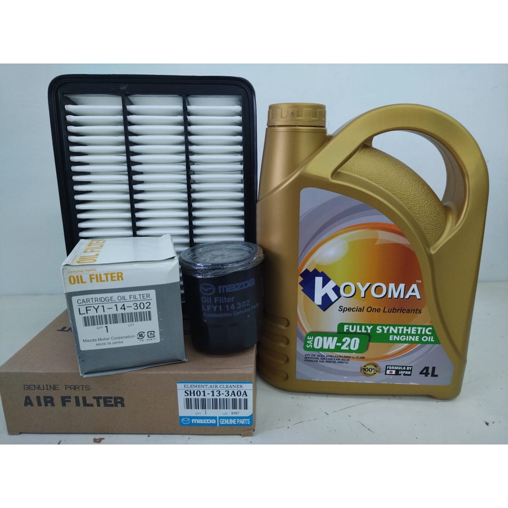 MAZDA CX5 2.2 DIESEL OIL FILTER + AIR FILTER + KOYOMA 0w20 FULLY ...