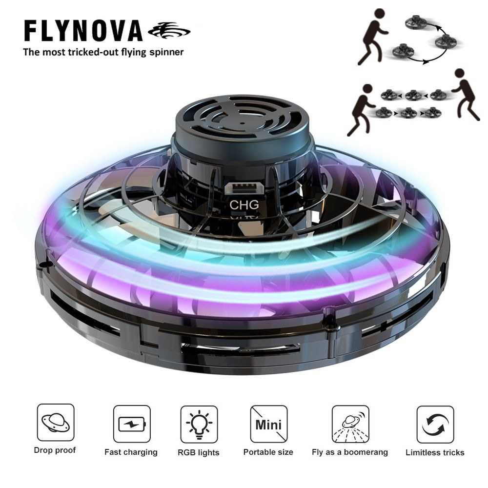 Flynova UFO Fingertip Upgrade Flight Gyro Flying Spinner