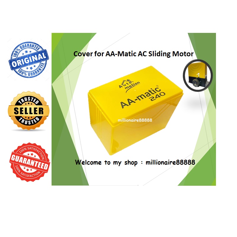 Yellow Cover Casing Housing for AA-Matic AC Sliding Motor Auto Gate ...