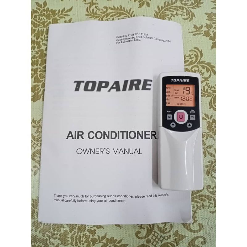 ORIGINAL TOPAIRE Air Conditioner Remote Shopee Malaysia