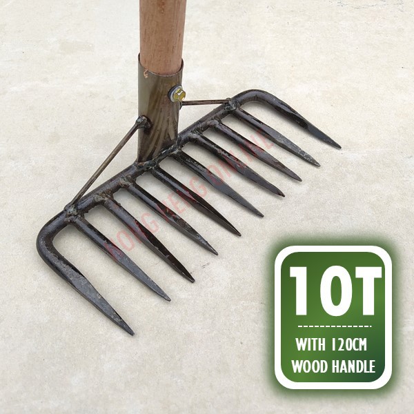 HEAVY DUTY GARDENING TOOLS GARDEN RAKE CAKAR BESI | Shopee Malaysia