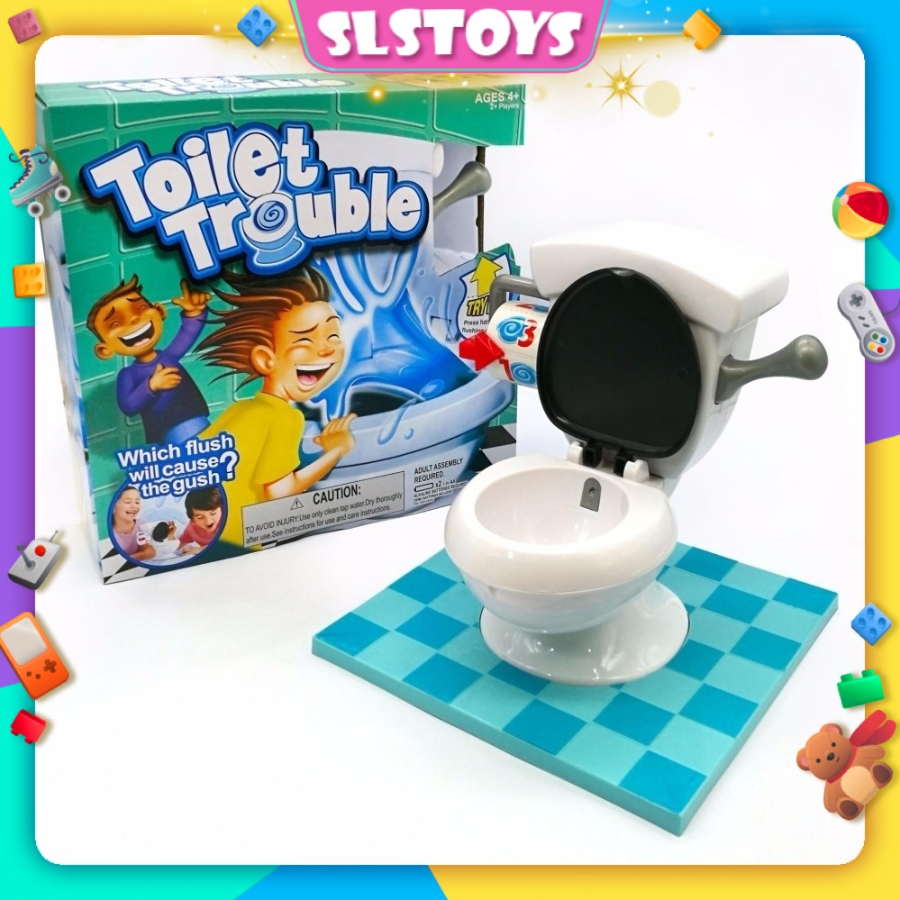 Toilet Trouble Face the Flush Family Fun Games Interaction Boardgame