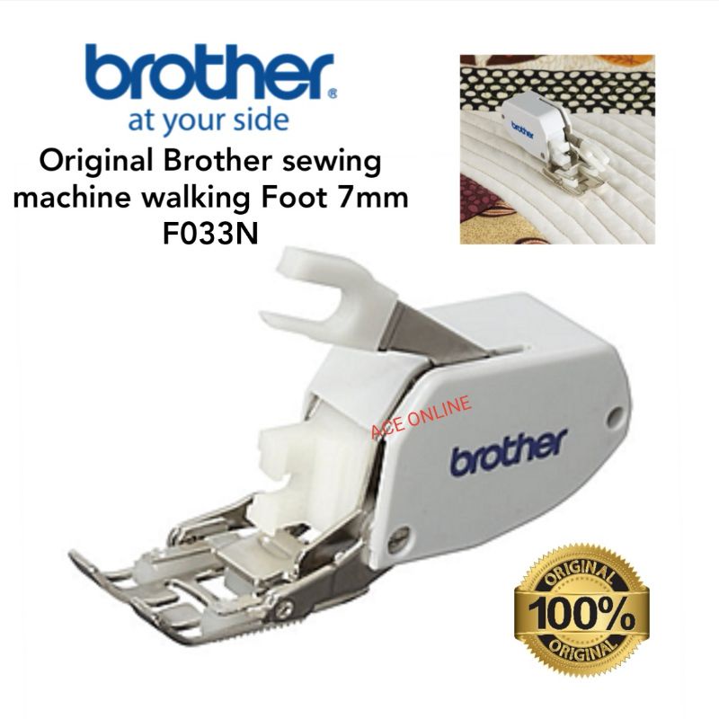 Original Brother sewing machine walking Foot 7mm F033N Shopee Malaysia