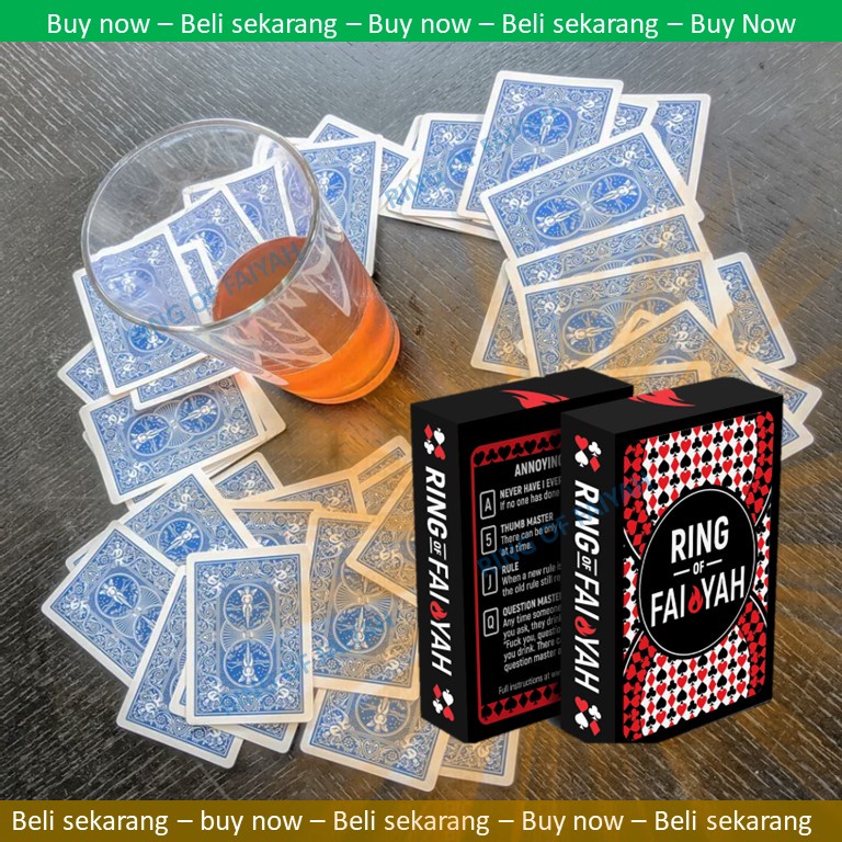 (Ready Stock) Drinking Card Game Ring of Fire FAIYAH / Kings Cup