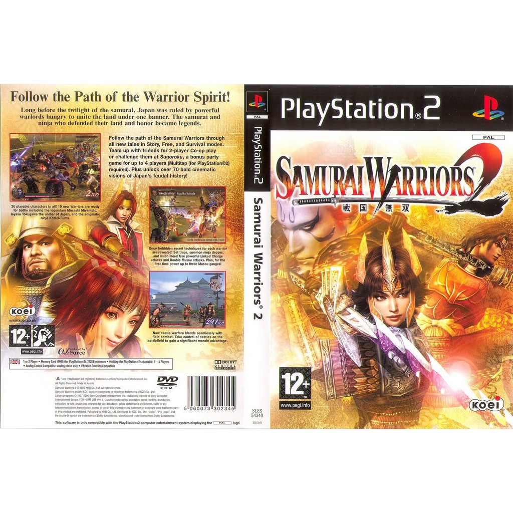 Samurai warriors deals 2 ps2