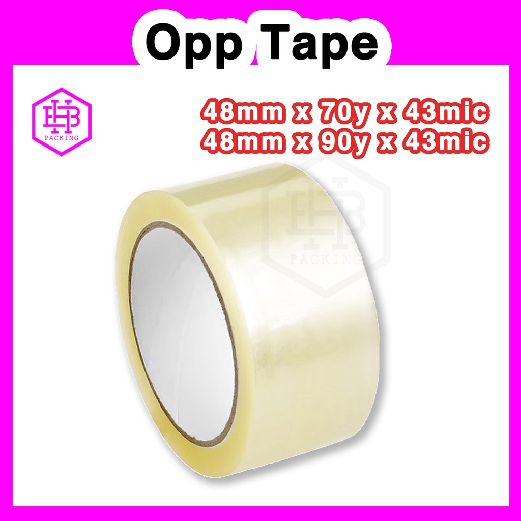 opp tape (48mm*70y/90y*43mic) adhesive tape/transparent tape/clear tape ...