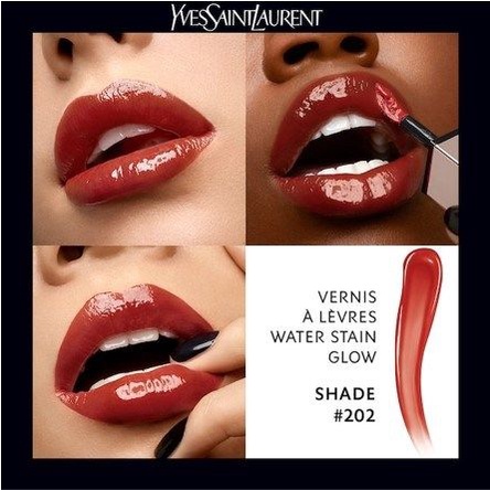 Lipstick Ysl Water Stain Glow 202 YSL Water Stain Glow Lip Stain