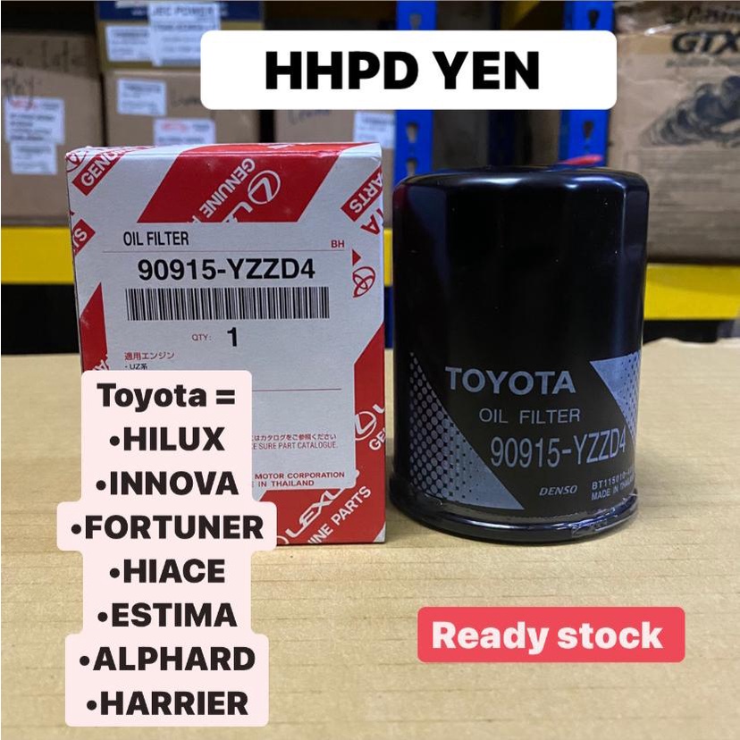 OIL FILTER TOYOTA HILUX, INNOVA, FORTUNER, HIACE, ESTIMA, ALPHARD ...