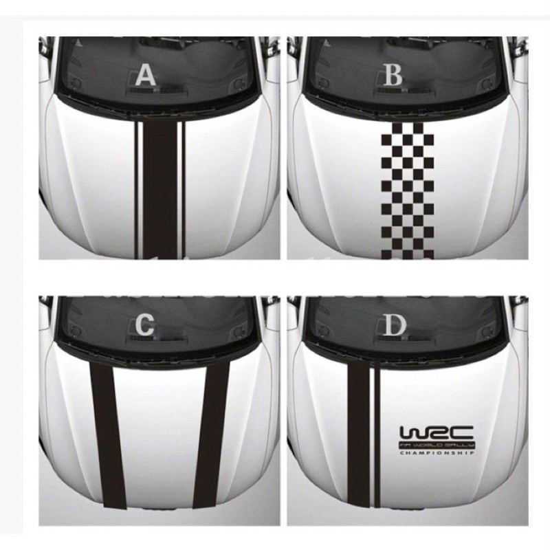 (Ready Stock)S142 WRC Stripe Car Design Vinyl Decals Sticker Shopee Malaysia