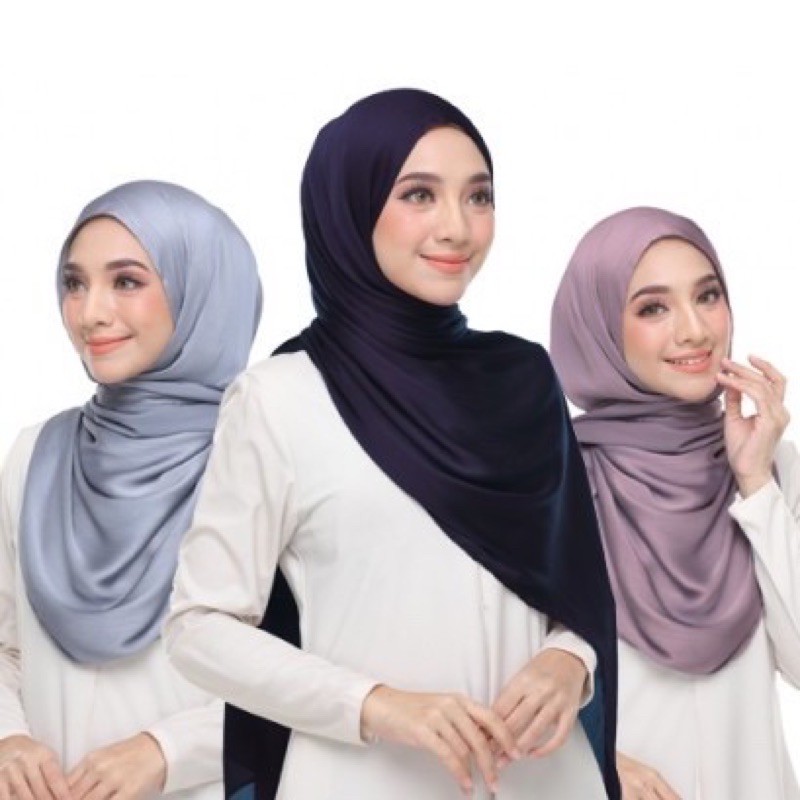 tutorial shawl satin muna