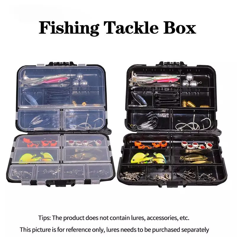 1pcs Portable Fishing Tackle Box 11 Compartments Lure Hook Soft