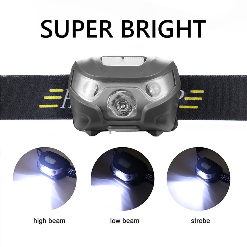 Smart Sensor Headlight Induction USB Rechargeable Sensor Torch Light ...