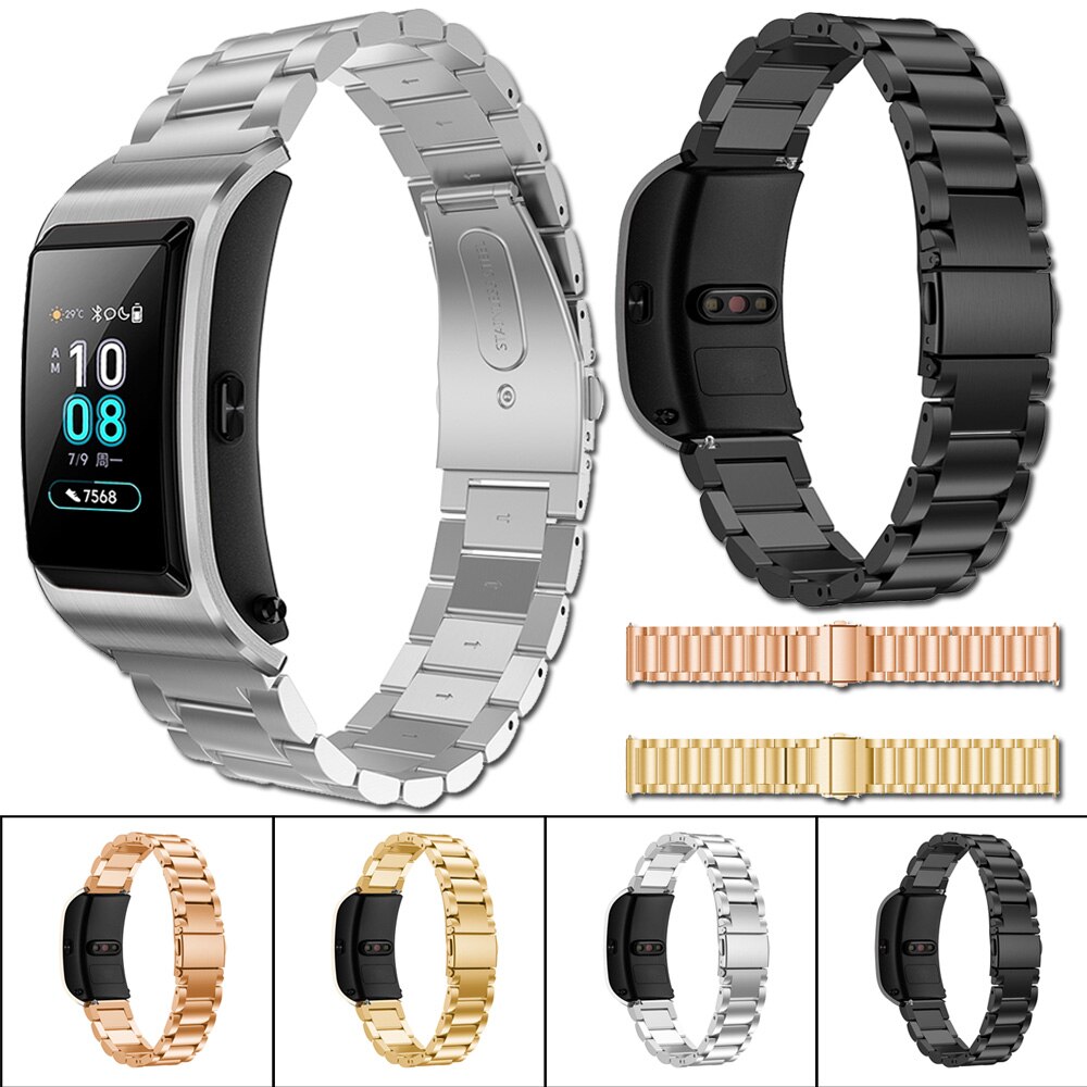 Classic Stainless Steel WatchStrap Band For Huawei Talkband B5