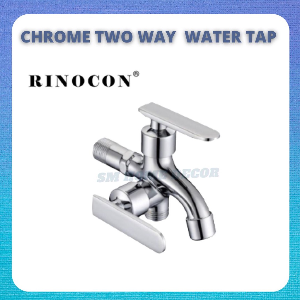 RINOCON TWO WAY WATER TAP CHROME FINISHING | Shopee Malaysia