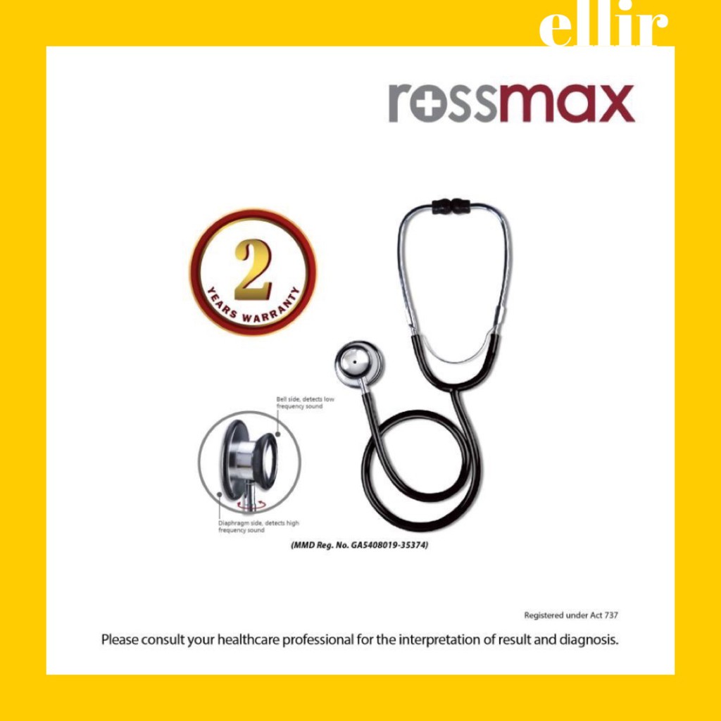 ROSSMAX EB200 Dual Head Stethoscope (Professional Use) 2 Year Warranty