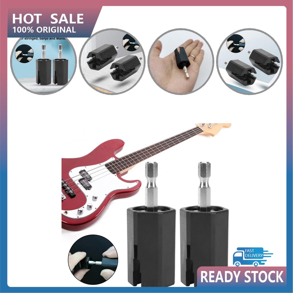 HAN_ Mini Guitar String Bit Tuning Peg Winder Drill Bits Hexagon Head