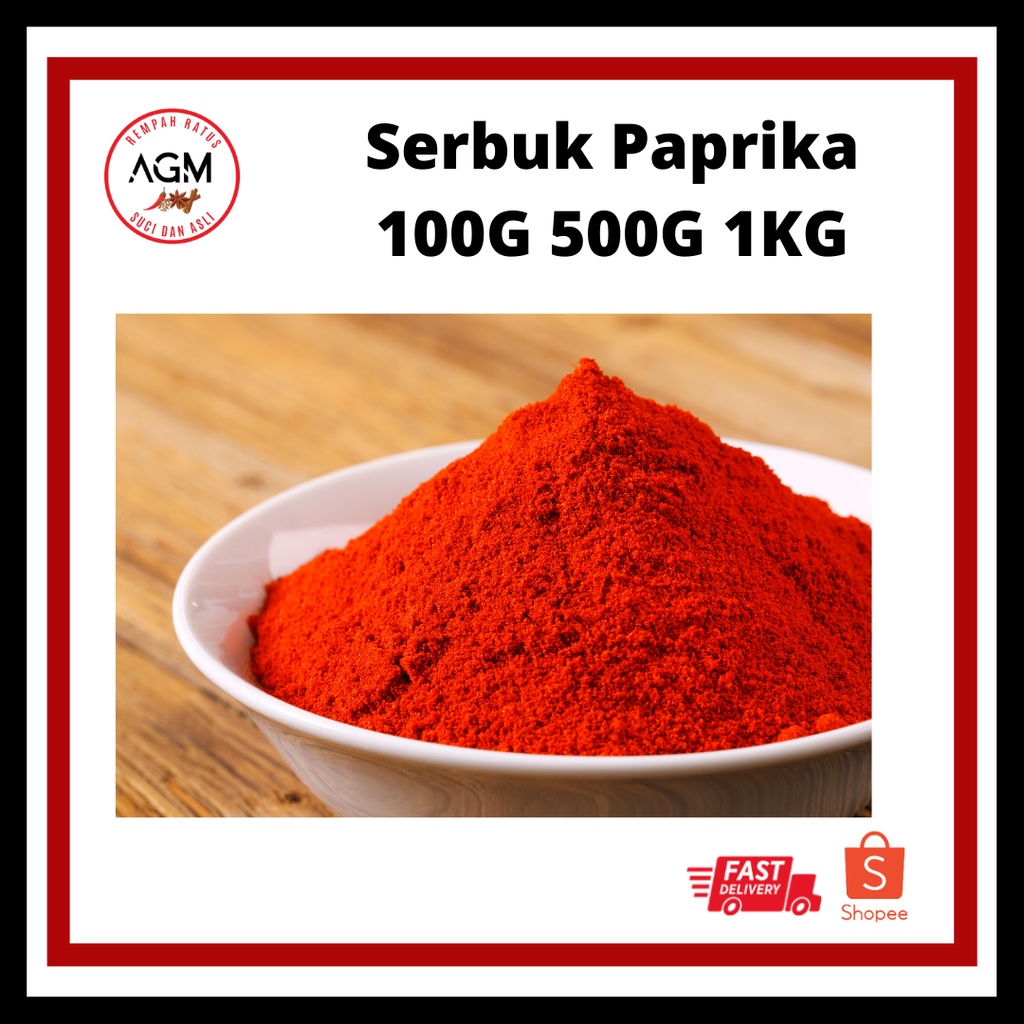 Agm Serbuk Paprika 100g 500g 1kg Shopee Malaysia